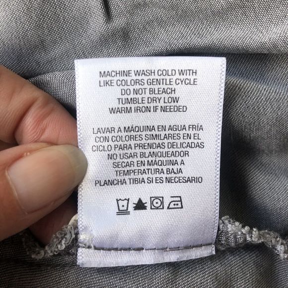 Simply Styled by Sears Womens Medium Long Sleeve Dark Grey Shirt With Tassels - Picture 6 of 10